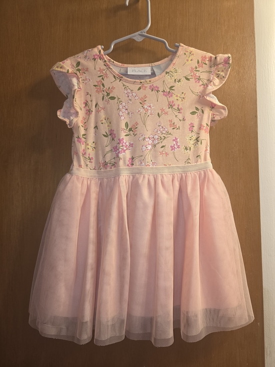 The Children's Place Other - The Children's Place Pink Floral Tulle Party Dress